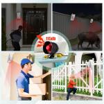 KERUI Standalone Home Office Shop Security Alarm System Kit,Wireless Loud Indoor/Outdoor Weatherproof Siren Horn with Remote Control and Door Contact Sensor,Motion Sensor,Up to 115db,NO WiFi/GSM/APP