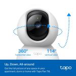 Tapo 2K Pan/Tilt Security Camera for Baby Monitor, Dog Camera w/Motion Detection, 2-Way Audio Siren, Night Vision, Cloud&SD Card Storage, Works w/Alexa & Google Assistant, 2-Pack (Tapo C210P2)