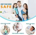 Home Security Door Reinforcement Lock - Child Proof Door Locks for Front Door Child Safety Lock High Door Locks for Kids Safety Withstand 800 lbs Top Flip Door Latch Lock for Inward Swinging Door