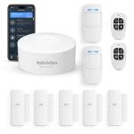 tolviviov Home Security System Wireless, DIY Door Alarm Security System, App Alerts, 10-Piece Kit, No Monthly fee, WiFi Alarm, Door Window Motion Sensor, for Safety, Home Security, Kids Safety
