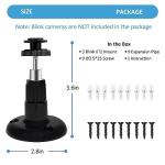 Blink Outdoor Camera Mount, 360 Degree Adjustable Indoor/Outdoor Wall Mount Bracket for Blink Home Security System Black 3 Pack