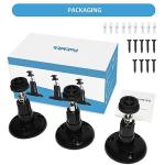 Blink Outdoor Camera Mount, 360 Degree Adjustable Indoor/Outdoor Wall Mount Bracket for Blink Home Security System Black 3 Pack