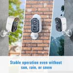 Security Cameras Wireless Outdoor, 2K Cameras for Home Security with Color Night Vision, SD/Cloud Storage,Longer Battery Life, Weatherproof, AI Motion Detection, Spotlight Siren Alarm