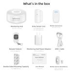 tolviviov Home Security System Wireless, DIY Door Alarm Security System, App Alerts, 10-Piece Kit, No Monthly fee, WiFi Alarm, Door Window Motion Sensor, for Safety, Home Security, Kids Safety