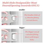 AceMining Portable Door Lock Home Security Door Locker Travel Lockdown Locks for Additional Safety and Privacy Perfect for Traveling Hotel Home Apartment College-Pink(1 Pack)