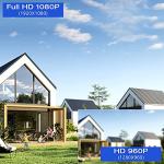 Wireless Security Camera System, with 8CH 4K NVR (500GB HDD Pre-Installed) & 4X 2MP Night Vision WiFi Cameras - Expandable to 8 Cameras, Indoor/Outdoor Security, Motion Alerts, H.265+