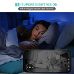 Indoor Camera, 3K HD Indoor Security Camera, 360° Pan/Tilt Pet Camera, 2-Way Audio, Siren, Night Vision, Baby/Pet Monitor with Phone App 2.4G and 5G WiFi, Compatible Alexa and Google Assistant