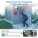 Wireless Security Camera System, with 8CH 4K NVR (500GB HDD Pre-Installed) & 4X 2MP Night Vision WiFi Cameras - Expandable to 8 Cameras, Indoor/Outdoor Security, Motion Alerts, H.265+