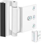 Home Security Door Reinforcement Lock - Child Proof High Security Door Lock Front Door Locks for Kids Safety Withstand 800 lbs Top Door Latch Lock Flip Door Guardian for Inward Swinging Inside Door