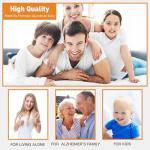 Home Security Door Reinforcement Lock, 3-Pack Upgraded White Front Door Locks for Kids Safety Withstand 800 lbs, Toddler Child Proof Door Lock, Extra Door Lock from Inside Prevent Unauthorized Entry