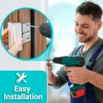 2 Pack Door Reinforcement Lock Home Security Door Lock Upgraded Door Locks for Front Door Kids Safety