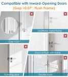 Door Reinforcement Lock for Front Door, Child Proof Top of Door Safety Latch Extra Flip Door Lock Withstand 800 Lbs High Home Security Night Guardian for Inward Swinging Doors Kids Safety Stop Entry