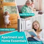 2 Pack Door Reinforcement Lock Home Security Door Lock Upgraded Door Locks for Front Door Kids Safety