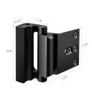 Door Reinforcement Lock for Front Door, Child Proof Top of Door Safety Latch Extra Flip Door Lock Withstand 800 Lbs High Home Security Night Guardian for Inward Swinging Doors Kids Safety Stop Entry