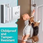 2 Pack Door Reinforcement Lock Home Security Door Lock Upgraded Door Locks for Front Door Kids Safety