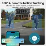 SOLIOM Security Cameras Wireless Outdoor,8MP Ultra HD for Day and Night, No Subscription,Built in Radar,Solar Powered Cameras for Home Security, 360° Pan Tilt Auto Tracking,5G & 2.4G WiFi, 4-Cam Kit