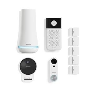 SimpliSafe 9 Piece Wireless Home Security System Gen 3 with Outdoor Camera and Wired Video Doorbell - Optional 24/7 Professional Monitoring - No Contract - Compatible with Alexa and Google Assistant