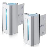 2Pack AceMining Door Reinforcement Lock Withstands 800lbs of Force - Silver Extra Child Proof Door Lock Drilling Required,Prevents Unauthorized Entry,Add a Door Security Lock for Home Safety & Privacy