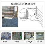 Wired Metal Door Window Magnetic Sensor Detector Switch Alarm Home Garage Security Kit