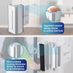 2Pack AceMining Door Reinforcement Lock Withstands 800lbs of Force - Silver Extra Child Proof Door Lock Drilling Required,Prevents Unauthorized Entry,Add a Door Security Lock for Home Safety & Privacy