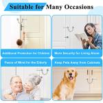 INBOF 2 Pack Door Chain Lock, Stainless Steel Chain Locks for Inside Door, Premium Thickened with 12 Screws