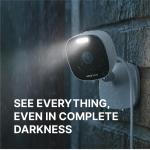 AlfredCam Plus 2 Smart Home Security Camera 2.5K, WiFi 2.4 & 5GHz, Indoor/Outdoor, IP65 Waterproof, LED Spotlight, Two-Way Audio, Color Night Vision, Baby/Pet Cam, App Powered (90M+ downloads)