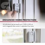 SABRE Wireless Home Security Door Window Burglar Alarm with LOUD 120 dB Siren, DIY EASY to Install