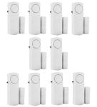 HIIXHC Personal Security Window & Door Alarm Bell | Wireless Sensor Door Window Burglar Alarm | Pack of 10