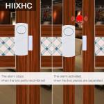 HIIXHC Personal Security Window & Door Alarm Bell | Wireless Sensor Door Window Burglar Alarm | Pack of 10