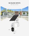Hiseeu Solar Camera Wireless Outdoor, Home Security Camera System, 2.4G & 5G WiFi, Solar-Powered 4MP 4 Cam-Kit, Color Night Vision, 360° View, Pan & Tilt, 1TB HDD Local Recording, No Subscription