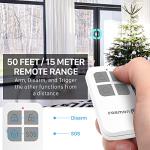 Fosmon Wireless Door Alarms for Home Security with Remote, Battery-Powered 130dB Door and Window Sensor Alarms for Kids Safety, Dementia Patients, Pool Door - 1 Pack