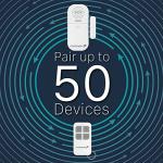 Fosmon Wireless Door Alarms for Home Security with Remote, Battery-Powered 130dB Door and Window Sensor Alarms for Kids Safety, Dementia Patients, Pool Door - 1 Pack