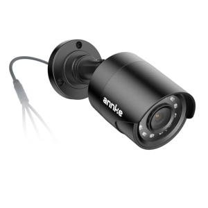 ANNKE 1080p Security Camera 4-in-1 CCTV Bullet Wired Cam, AHD/TVI/CVI/CVBS, Analog Surveillance Video Add-On Black Camera for Outdoor Use, 100ft Clear Night Vision (Power Adapter Not Included) - E200