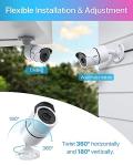 ZOSI 4PACK 1920TVL 1080P HD TVI Security Cameras 120ft Night Vision CCTV Cameras Home Security Day/Night Waterproof Camera for 720P,1080P,5MP,4K HD-TVI Analog DVR Systems