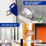 BRINKS – Portable Security Door Locks for Home, Dorm Room, Apartment, Hotel Safety, Short-Term Rentals, Security Door Latch - Privacy Latch, Easy Install (1 Pack)