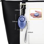 Personal Alarm for Women, 5 Pack 140DB Emergency Self-Defense Security Alarm Keychain with LED Light for Women Kids and Elders (Black, Blue, Purple, Rose Gold, Light Green)