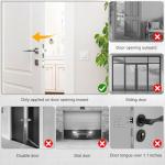 Portable Door Lock & Door Stop Alarm Set, Dual Protection for Privacy and Safety in Home Door Lock Kit, Door Alarm with 120dB Siren for Travel, Hotel, Apartment, College, Home