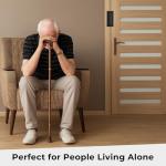 2-Pack Door Reinforcement Lock - Child Proof Door Lock - Endures 800 lbs of Impact Force - Interior Door Locks for Kids Safety - Security Door Latches for Top of Door