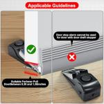 Portable Door Lock & Door Stop Alarm Set, Dual Protection for Privacy and Safety in Home Door Lock Kit, Door Alarm with 120dB Siren for Travel, Hotel, Apartment, College, Home