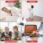 Portable Door Lock & Door Stop Alarm Set, Dual Protection for Privacy and Safety in Home Door Lock Kit, Door Alarm with 120dB Siren for Travel, Hotel, Apartment, College, Home