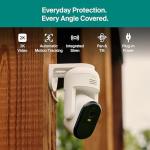 Arlo Essential Pan Tilt Security Camera 2K - Wired Plug-in Power Outdoor Camera, Person Recognition, Package Detection, Animated Preview, 1-Month Trial of Secure Plan, Auto Motion Tracking, 1 Cam