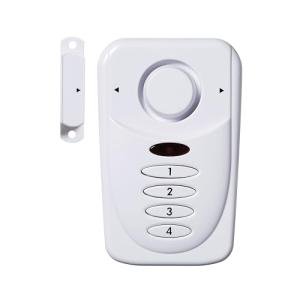 Sabre Elite Wireless Door Alarm with Exit/Entry Delay Mode, Home Mode & Keypad, Deters Intruders w/ 120dB Alarm Heard Up to 1,500 ft, Versatile Settings, Works on Both Left & Right Side Opening Doors