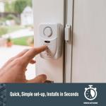 Sabre Elite Wireless Door Alarm with Exit/Entry Delay Mode, Home Mode & Keypad, Deters Intruders w/ 120dB Alarm Heard Up to 1,500 ft, Versatile Settings, Works on Both Left & Right Side Opening Doors