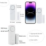 Door Window Alarm, 90DB Door Alarms for Kids Safety, Door Window Burglar Alarm-Window Pool Alarms for Home (15 Pack)