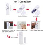 Door Window Alarm, 90DB Door Alarms for Kids Safety, Door Window Burglar Alarm-Window Pool Alarms for Home (15 Pack)