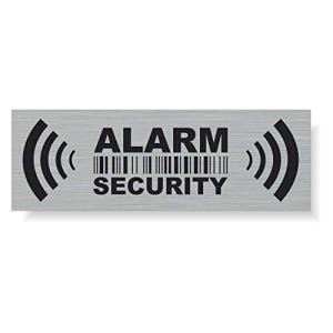 20 x Security Alarm Warning Sign Stickers - for internal and external use - Protection for home, car... - Weatherproof - Size: 2,9 x 1 in - "ALARM SECURITY"