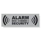 20 x Security Alarm Warning Sign Stickers - for internal and external use - Protection for home, car... - Weatherproof - Size: 2,9 x 1 in - "ALARM SECURITY"