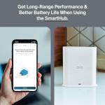 Arlo Ultra Security Outdoor Camera 4K HDR (3rd Gen, 2025 Release) + SmartHub, Battery Power, Emergency Response, AI Event Captions, 1-Month Trial of Secure Plan, 180° Field of View, 4 Cam, White