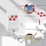 KERUI Wireless Remote Control Working with KERUI Home Alarm System White 433 mHZ
