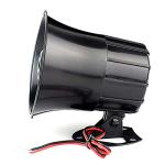 Tokatuker Wired Alarm Siren Horn 15W DC 6 to 12V Security Siren with Bracket for Home Security Alarm System